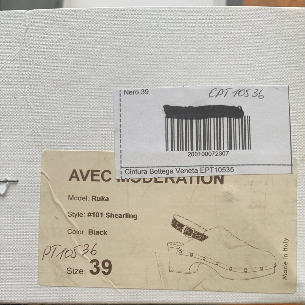 Avec Moderation clogs, black, size 39